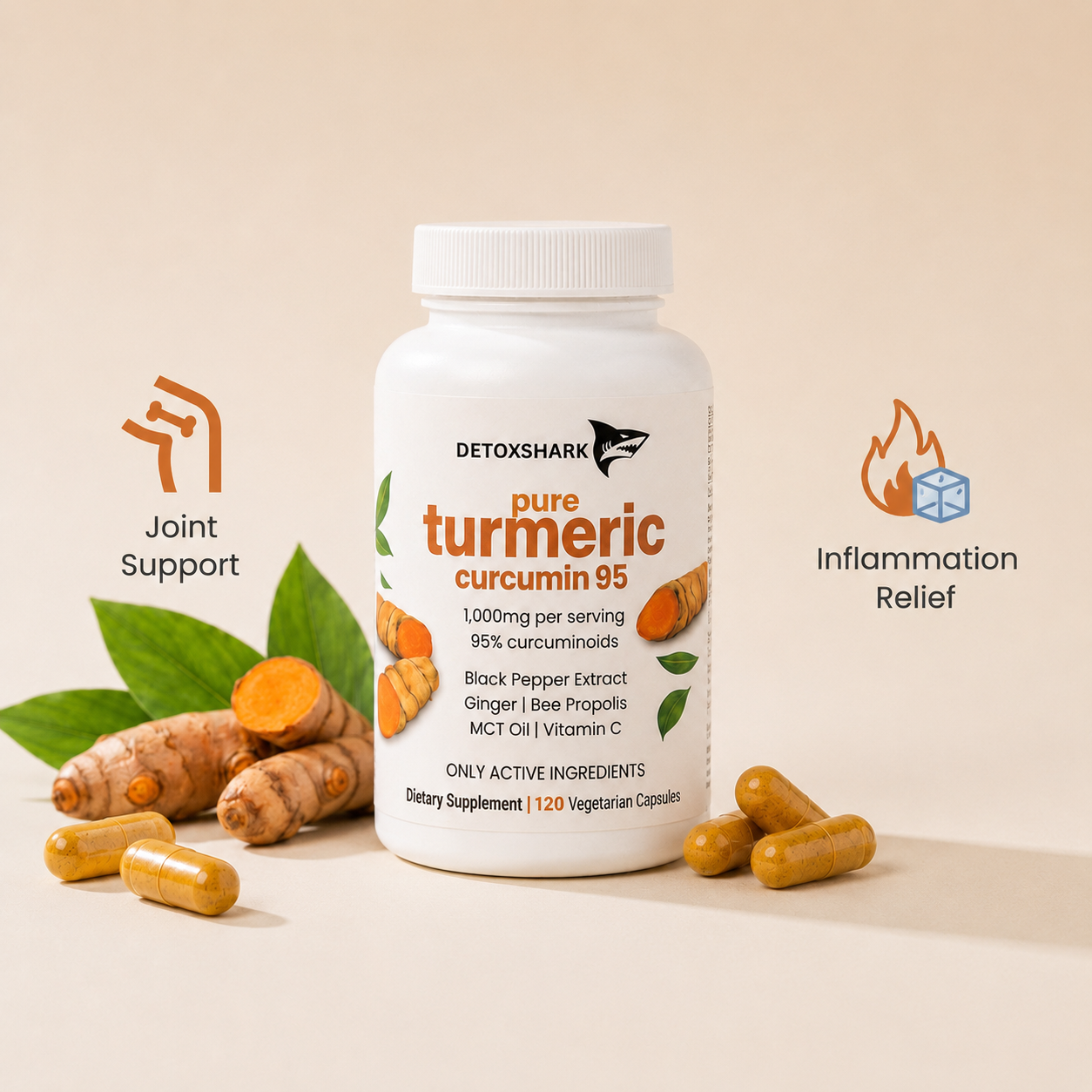 Turmeric Curcumin Capsules (1,000mg)